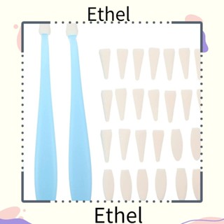 Ethel1 ตอไม้ผสมสี พลาสติก ยาว 17.5 ซม. กว้าง 1.9 ซม. สีฟ้า ขาว สําหรับวาดภาพ โรงเรียน