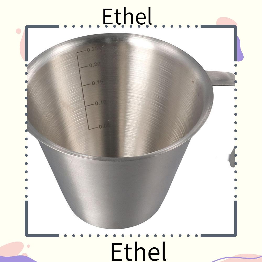 Ethel1 ถ้วยตวงสเตนเลส สเกลตามหลักสรีรศาสตร์ สําหรับชงกาแฟ นม