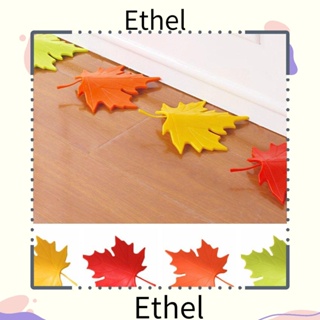 Ethel1 กันชนประตู ซิลิโคน กันลื่น ใช้งานง่าย ลายใบเมเปิ้ล ทนต่อการสึกหรอ กันลม สําหรับห้องนั่งเล่น