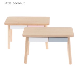 [little.coconut] โต๊ะคอมพิวเตอร์จิ๋ว สไตล์นอร์ดิก สําหรับตกแต่งบ้านตุ๊กตา 1/12