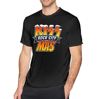 GILDAN เสื้อยืด ผ้าฝ้าย พิมพ์ลายโลโก้ Kiss Band Rock City Mas สไตล์บูติก ของขวัญที่ดีที่สุด สําหรับเพื่อน