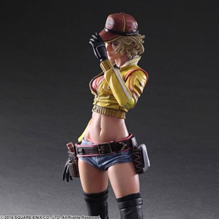 Play ARTS โมเดลตุ๊กตาฟิกเกอร์ Final Fantasy XV Sexy Girl Cindy Aurum ขนาด 27 ซม. สร้างสรรค์ ของเล่นสะสม ตกแต่งโต๊ะ ของขวัญ