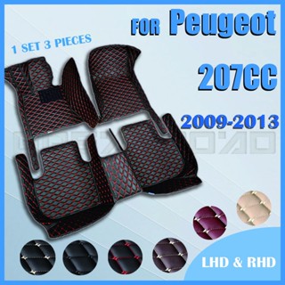 แผ่นรองพื้นรถยนต์ RHD สําหรับ Peugeot 207CC 2009 2010 2011 2012 2013