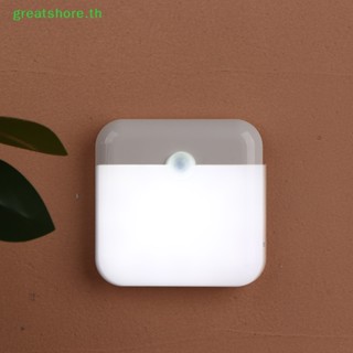 Greatshore โคมไฟ Led ทรงสี่เหลี่ยม ชาร์จ Usb สําหรับห้องนอน ห้องครัว บันได ทางเดิน ตู้เสื้อผ้า