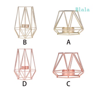 Blala เชิงเทียนเหล็ก ฉลุลายเรขาคณิต สไตล์นอร์ดิก โมเดิร์น