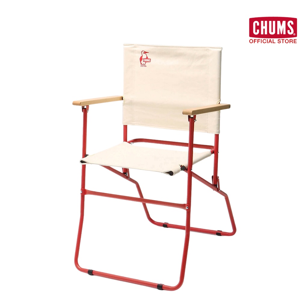 CHUMS Canvas Chair High / เก้าอี้แคมป์ปิ้งสนาม เก้าอี้พับได้แบบพกพา ชัมส์ อุปกรณ์แคมป์ปิ้ง
