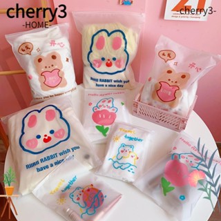 Cherry3 กระเป๋าเก็บเสื้อผ้า แบบพกพา สีโปร่งใส สําหรับเดินทาง