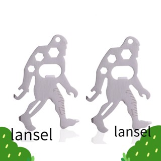 Lansel คาราบิเนอร์ สเตนเลส จี้ห้อยกระเป๋าเป้สะพายหลัง อเนกประสงค์ ของขวัญ สําหรับตั้งแคมป์กลางแจ้ง 2 ชิ้น