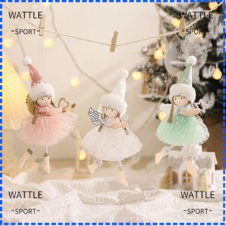 Wattle จี้ตุ๊กตานางฟ้า ประดับปีก สวยงาม สไตล์เจ้าหญิง สําหรับตกแต่งบ้าน ต้นคริสต์มาส