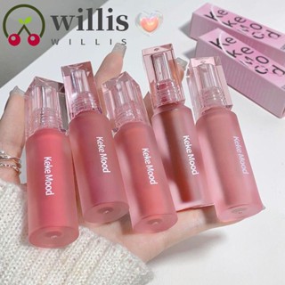 Willis ลิปกลอส เนื้อแมตต์กํามะหยี่ ให้ความชุ่มชื้น 6 สี สไตล์เกาหลี