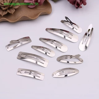 Strongaromonyu กิ๊บติดผมโลหะ สีเงิน สีทอง สีดํา แฮนด์เมด Diy อุปกรณ์เสริม สําหรับเด็กผู้หญิง 50 ชิ้น