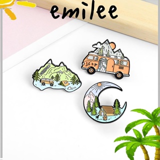 Emilee เข็มกลัดเคลือบ ลายตลก สําหรับตกแต่งกระเป๋าเป้สะพายหลัง หมวก DIY