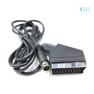 Will สายเคเบิลเชื่อมต่อทีวี RGB SCART แบบเปลี่ยน สําหรับเกมคอนโซล MD2