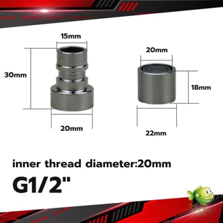 YOYO สแตนเลส 304 ขั้วต่อก๊อกน้ำหัวฉีดอะแดปเตอร์ก๊อกน้ำ G1/2" Faucet Adapter Nozzle