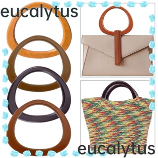 Eucalytus1 ที่จับกระเป๋า แบบไม้ ถอดออกได้ แฮนด์เมด DIY สําหรับกระเป๋าถือ กระเป๋าสตางค์