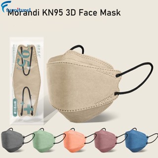 Morandi KN95 หน้ากากอนามัย 3D 4 ชั้น ผ้านอนวูฟเวน ป้องกันฝุ่น ระบายอากาศ