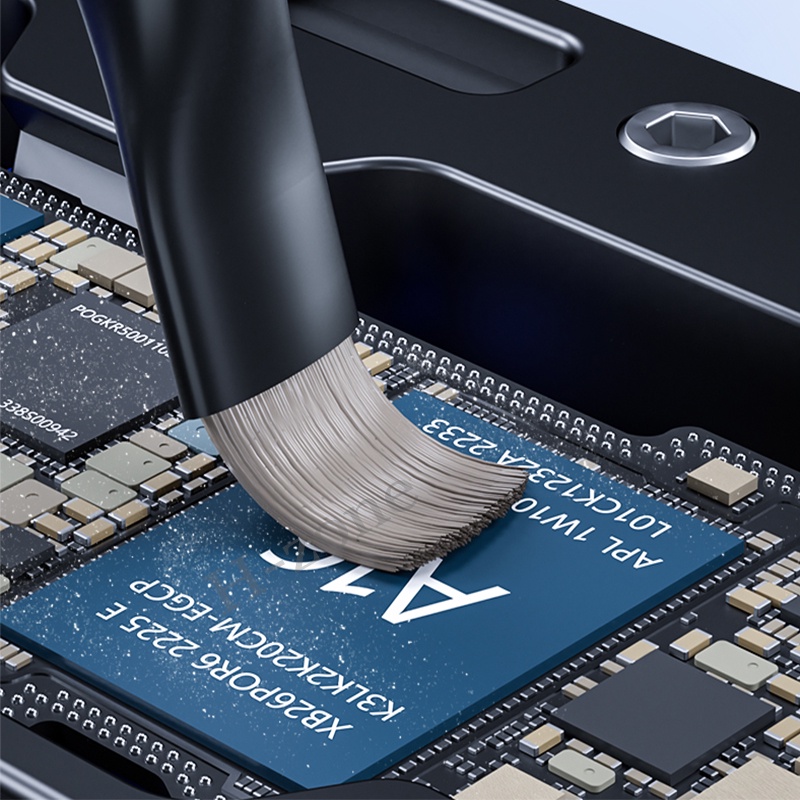 แปรงขัดเหล็กกลึง ใช้เพื่อถอดแผ่นเชื่อม CPU บอร์ด PCB IC ทําความสะอาด