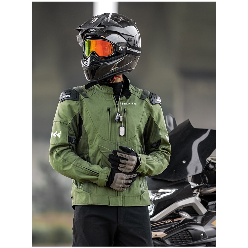 เสื้อแจ็คเก็ตมอเตอร์ไซค์ตาข่ายสําหรับผู้ชาย RIDING BIKERS RACING DUAL SPORTS BIKE ARMORED PROTECTIVE