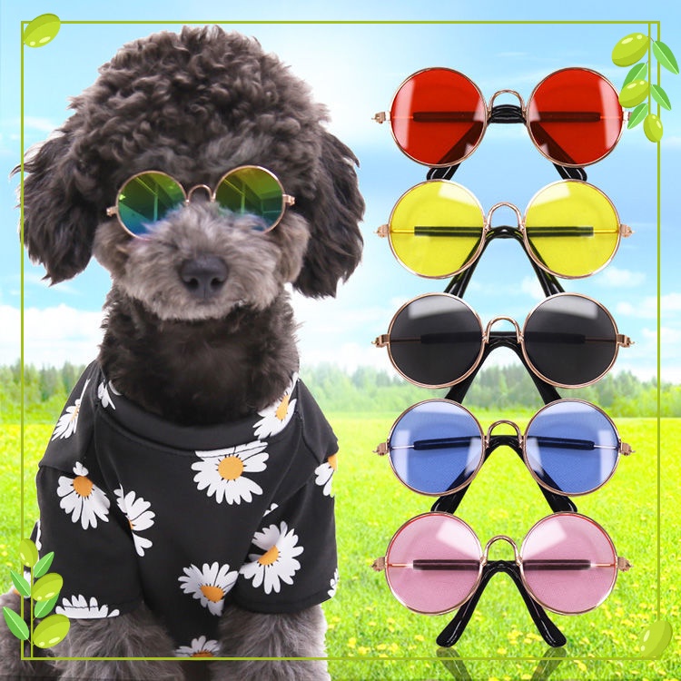 【Muhsinpet】แว่นตากันแดด ขนาดเล็ก ขนาดกลาง อุปกรณ์เสริม สําหรับสัตว์เลี้ยง สุนัข แมว