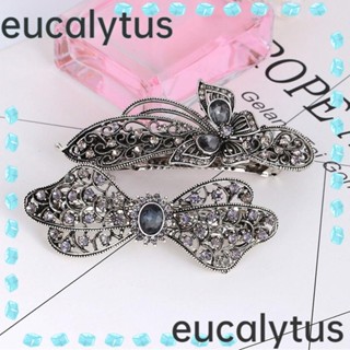 Eucalytus1 กิ๊บติดผม คริสตัล ดอกไม้ หรูหรา สําหรับผู้หญิง