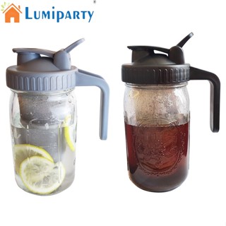 Lumiparty เหยือกชงกาแฟเย็น 32 ออนซ์ ไม่มีรอยรั่ว พร้อมฝาปิด สําหรับชงกาแฟ ชาเย็น น้ํามะนาว