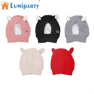 Lumiparty หมวกถัก ป้องกันเสียงรบกวน ขนาดใหญ่ ซักทําความสะอาดได้ สําหรับสัตว์เลี้ยง สุนัข แมว