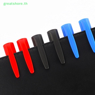 Greatshore ปากกามาร์กเกอร์ ไฟเบอร์ สองหัว กันน้ํา ทนต่อการเสียดสี สีดํา น้ําเงิน แดง สําหรับวาดภาพ ศิลปะ สํานักงาน TH