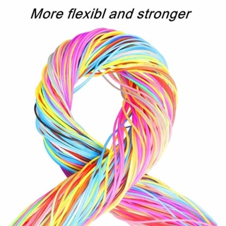 20 Colors Plastic Lacing Cords Bracelet Making Strings Decoration for Christmas Festival Jewelry Makings DIY Crafts