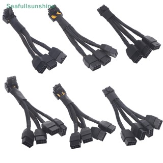 Seaf&gt; ตัวเชื่อมต่อ RTX4090 RTX4080 series 16AWG 4x8pin 3x8pin PCI-e เป็น 16Pin (12+4) PCI-e 5.0 12VHPWR 90 องศา El well