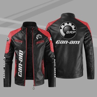 Can-am LOGO Jacket Windbreaker Motorcycle Cycling Leather Jacket Long Sleeve Thin Rainproof Jacket