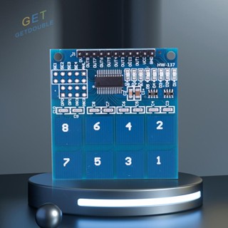 [Getdouble.th] Ttp226 โมดูลสวิตช์ตัวเก็บประจุ 2.4V-5.5V เซนเซอร์ดิจิทัล 8 ช่องทาง