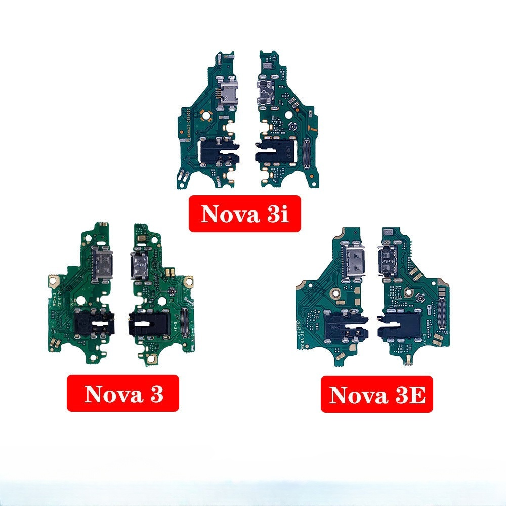 พอร์ตชาร์จ USB บอร์ดเชื่อมต่อไมค์ สายเคเบิลอ่อน แบบเปลี่ยน สําหรับ Huawei Nova 3 3i 3E