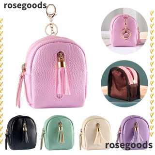 Rosegoods1 ผู้หญิง เด็กผู้หญิง เลดี้ กระเป๋าหูฟัง กระเป๋าใส่เหรียญ พู่ กระเป๋า กระเป๋าใส่บัตร กระเป๋าถือ