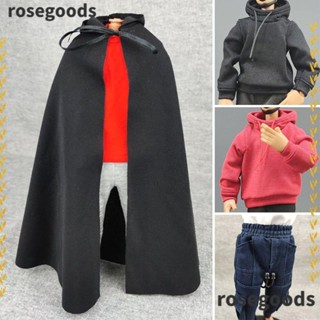 Rosegoods1 เสื้อฮู้ดดี้ กางเกงเดินป่า ผ้าฝ้าย ขนาดเล็ก 1/6 สําหรับตุ๊กตา 1/6