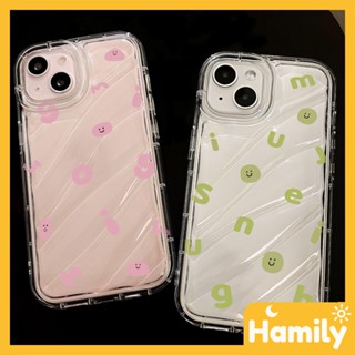 For iPhone 14 Pro Max iPhone Case Water Ripple Clear Case TPU Shockproof Soft Transparent Simple Letter Smile Compatible with iPhone 13 Pro Max 12 Pro Max 11 XR XS 7