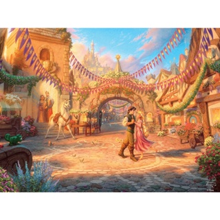 พร้อมส่ง จิ๊กซอว์ปริศนา Thomas Kinkade Disney Dreams Tangled สําหรับเด็ก และผู้ใหญ่ (6) 1000 ชิ้น 1000 ชิ้น