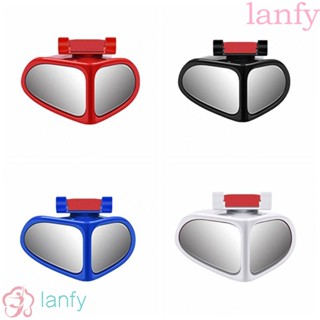 Lanfy กระจกมองหลัง ปรับได้ 360 องศา ติดตั้งง่าย ป้องกันการชน กันจุดบอด สําหรับรถยนต์ 2 ชิ้น