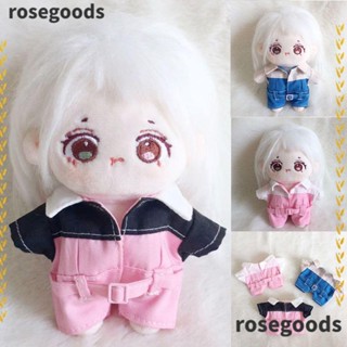 Rosegoods1 ชุดเสื้อแขนสั้น กางเกงขาสั้น 10 ซม. อุปกรณ์เสริม สําหรับตุ๊กตา