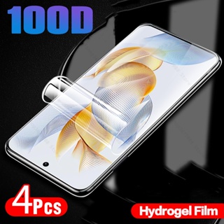 For Honor 90 5G REA-AN00 4Pcs Hydrogel Film Honor90 Lite 90Lite Honer 90 Light Honor90Lite 2023 6.7 Screen Protector Not Glass