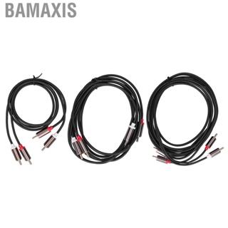 Bamaxis 2RCA Male to Audio Cable Gold Plated Double for RCA Cord TV