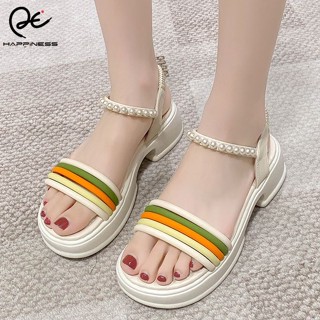 รองเท้าแตะส้นเตี้ยสตรีส้นเตี้ย Super Soft French Sandals