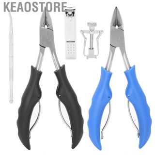 Keaostore Nail Pickers  Manicure Adults Toenail Clippers Easy-to-grip Handle with Double Spare Springs for Trimming