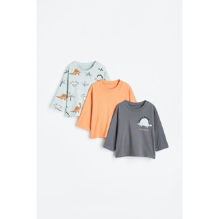 H&amp;M  Boy 3-pack cotton jersey tops 1154023_1