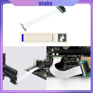 Utakee อะแดปเตอร์ขยายสายเคเบิล 90 องศา 36pin PCI X1 ความเร็วสูง สําหรับเมนบอร์ด