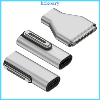 Kok อะแดปเตอร์เชื่อมต่อแม่เหล็ก USB Type C ตัวเมีย เป็น 3 PD ชาร์จเร็ว