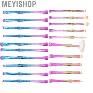 Meyishop 10pcs Soft Hair Makeup Brush Portable Eyeshadow Loose  Blusher Cosme