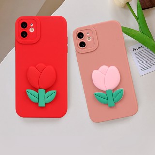 เคสซิลิโคนนิ่ม ลายดอกไม้ 3D ป้องกันกล้อง สําหรับ iPhone 11 12 13 14 Pro MAX X XR XS MAX Mini 6 6S 7 8 Plus SE 2020 11Pro 12pro 13Pro