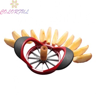 【COLORFUL】Fruit Slicer 20*10cm Anti-slip Black Fruit Corer Fruit Cutter Kitchen Tools