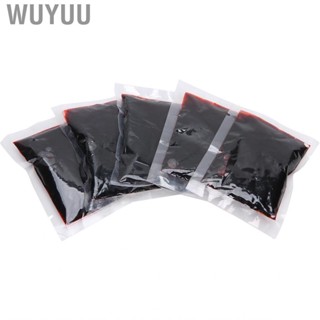 Wuyuu Halloween Blood Bag  Incredibly Bright Red 5 Bags Fake  Coloring for Ice Packs