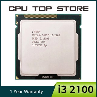 ซ็อกเก็ต CPU Intel Core i3 2100 Processor 3.1GHz 3MB Cache Dual Core Socket LGA 1155 Desktop 10 ชิ้น/ล็อต